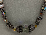Load image into Gallery viewer, Vintage Silver, Pearl and Swarovski Bead Necklace
