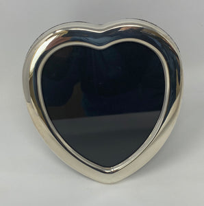 Silver Heart Photo Frame - made by Carrs of Sheffield