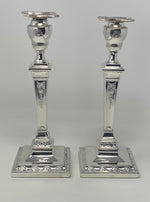 Load image into Gallery viewer, Antique Silver Plated Candlesticks

