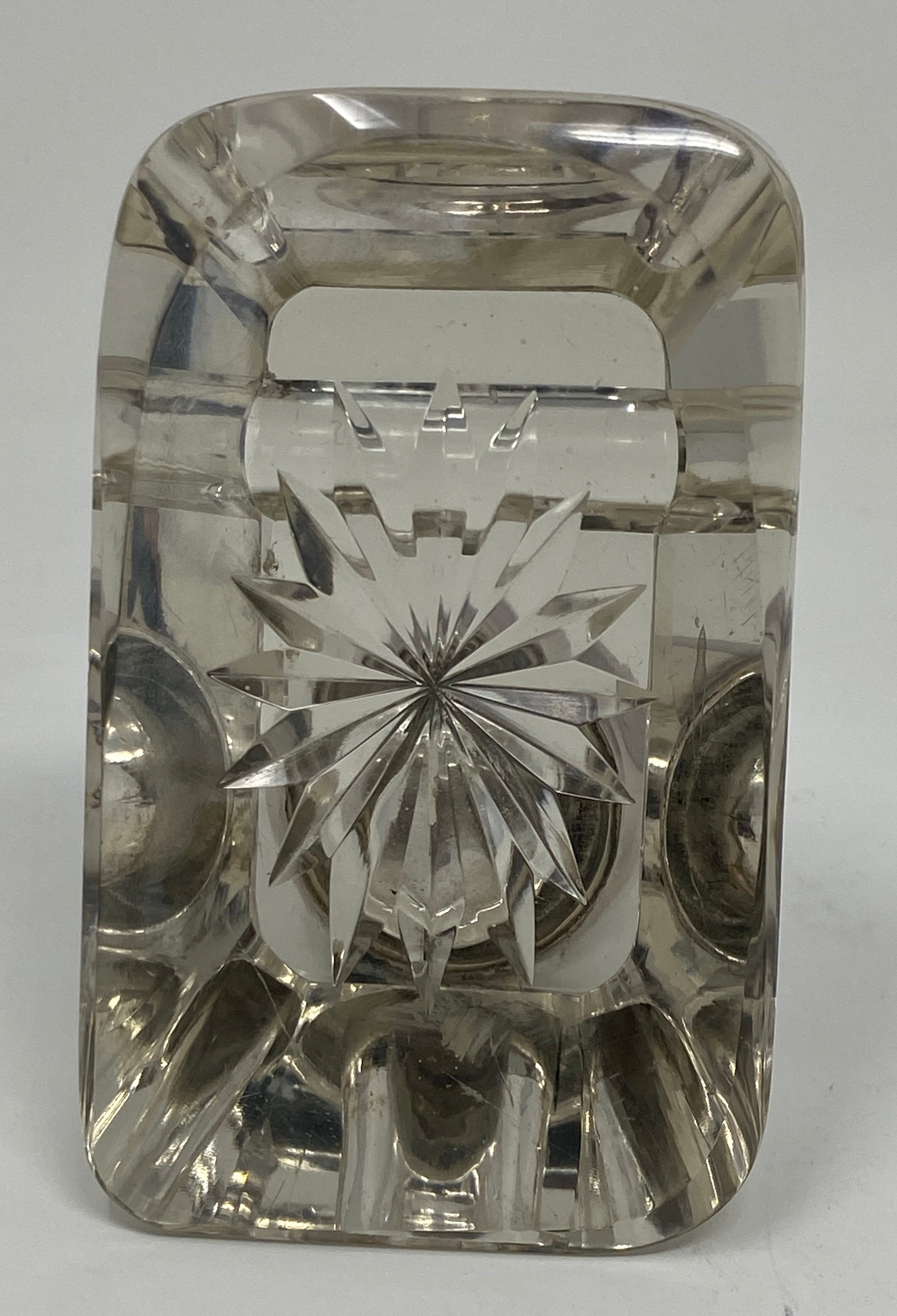 Silver and Glass Inkwell