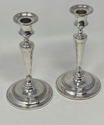 Load image into Gallery viewer, Antique Sterling Silver Candlesticks
