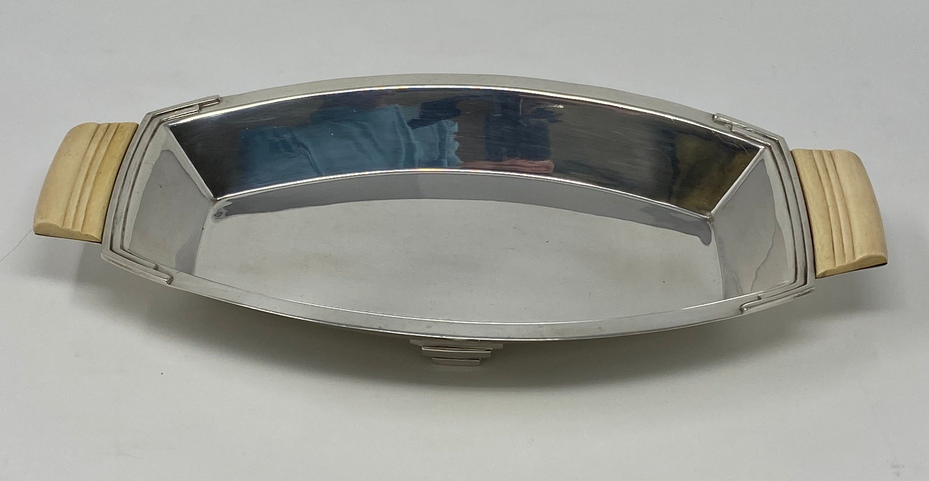 Silver Art Deco Dish