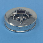 Load image into Gallery viewer, Silver and Garnet Pill Box
