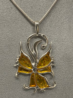 Load image into Gallery viewer, Amber Decorative Pendant
