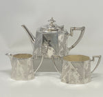 Load image into Gallery viewer, Antique Silver Plated Bachelor Tea Set
