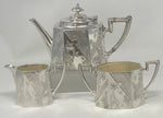 Load image into Gallery viewer, Antique Silver Plated Bachelor Tea Set
