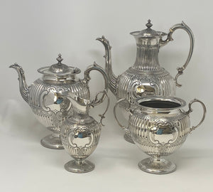 Antique Silver Plated Tea Set