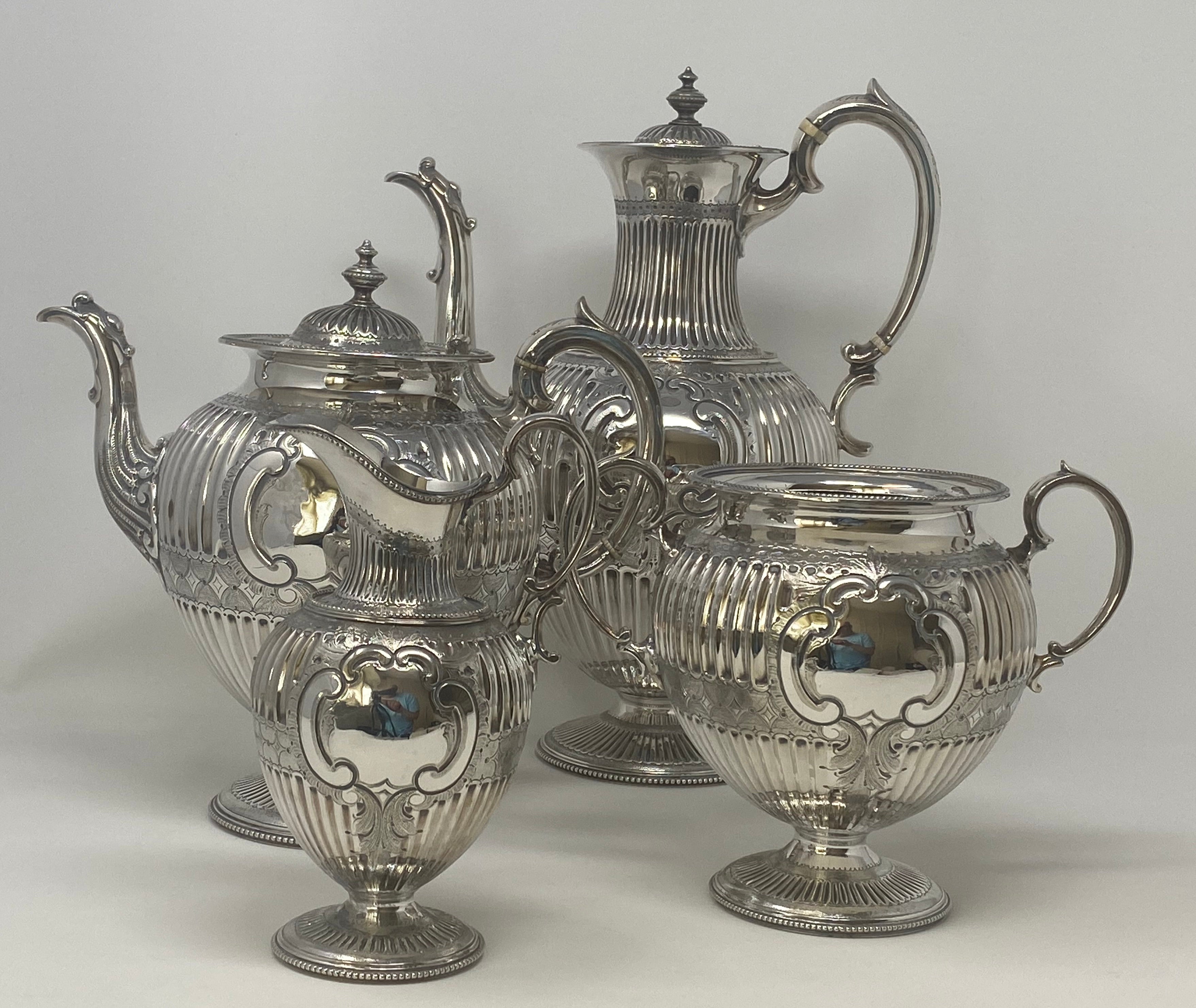 Antique Silver Plated Tea Set