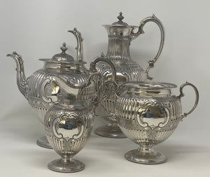 Antique Silver Plated Tea Set