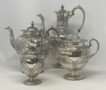Load image into Gallery viewer, Antique Silver Plated Tea Set
