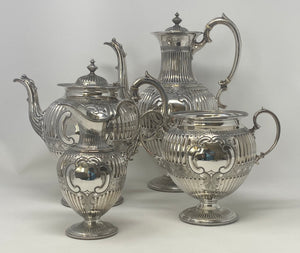 Antique Silver Plated Tea Set