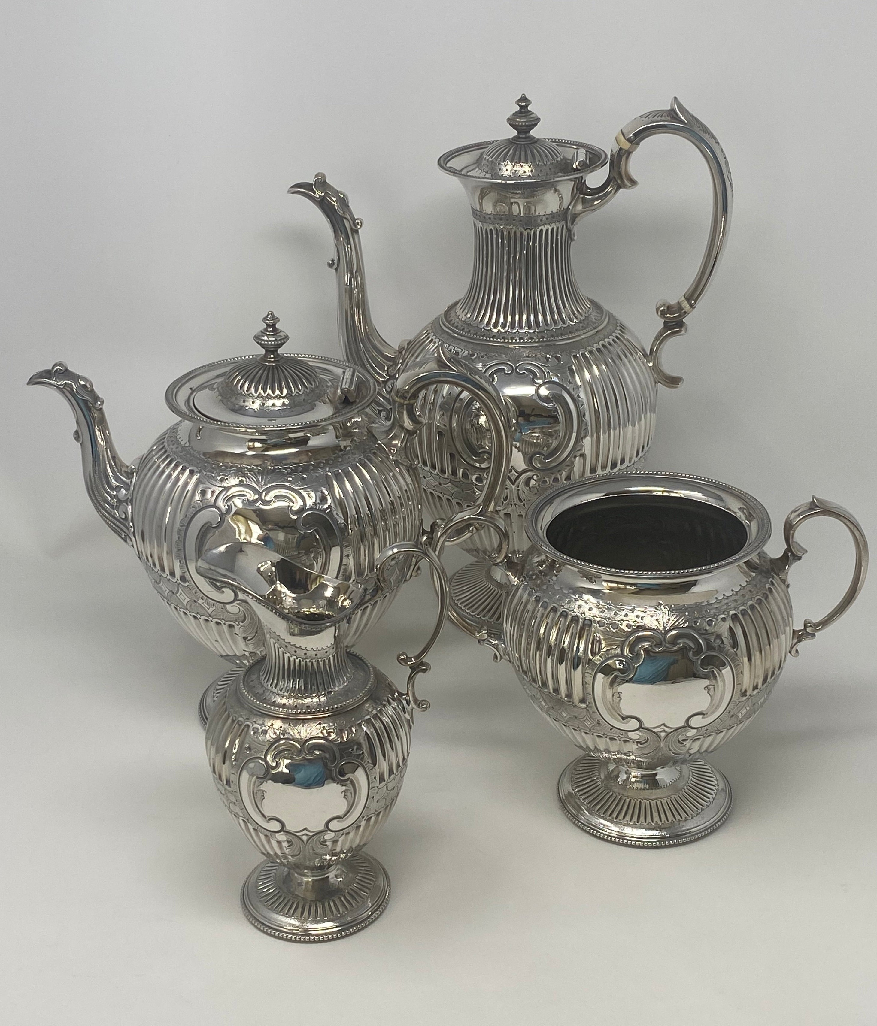 Antique Silver Plated Tea Set