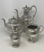 Load image into Gallery viewer, Antique Silver Plated Tea Set
