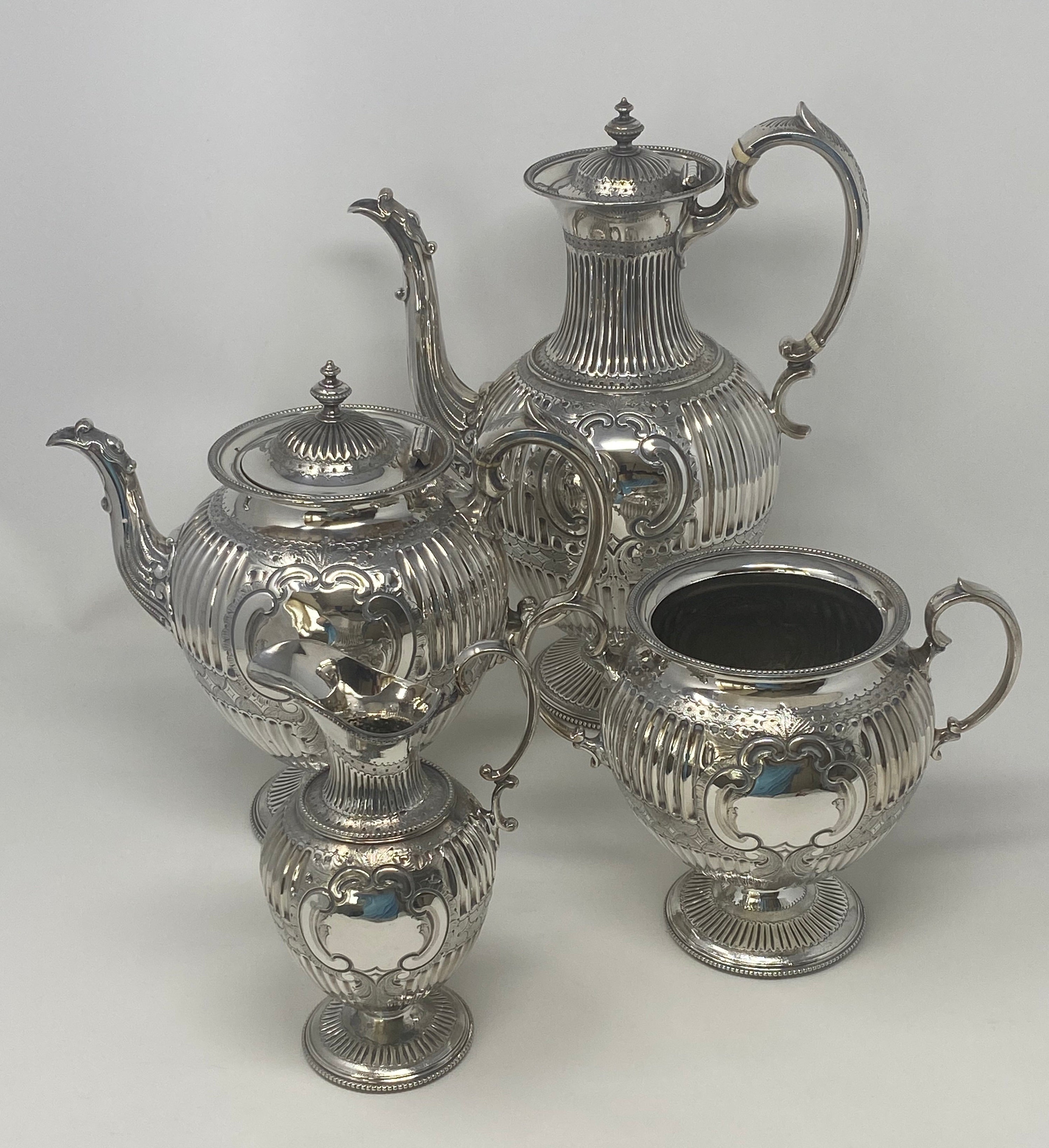 Antique Silver Plated Tea Set