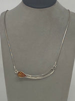Load image into Gallery viewer, Silver and Amber Necklace
