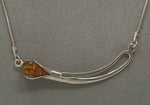 Load image into Gallery viewer, Silver and Amber Necklace
