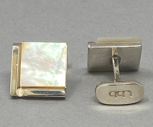 Silver and Mother of Pearl Cufflinks