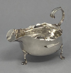 Antique Silver Plated Pair Sauce Boats