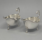 Load image into Gallery viewer, Antique Silver Plated Pair Sauce Boats
