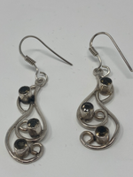 Load image into Gallery viewer, Silver and Smokey Topaz Earrings
